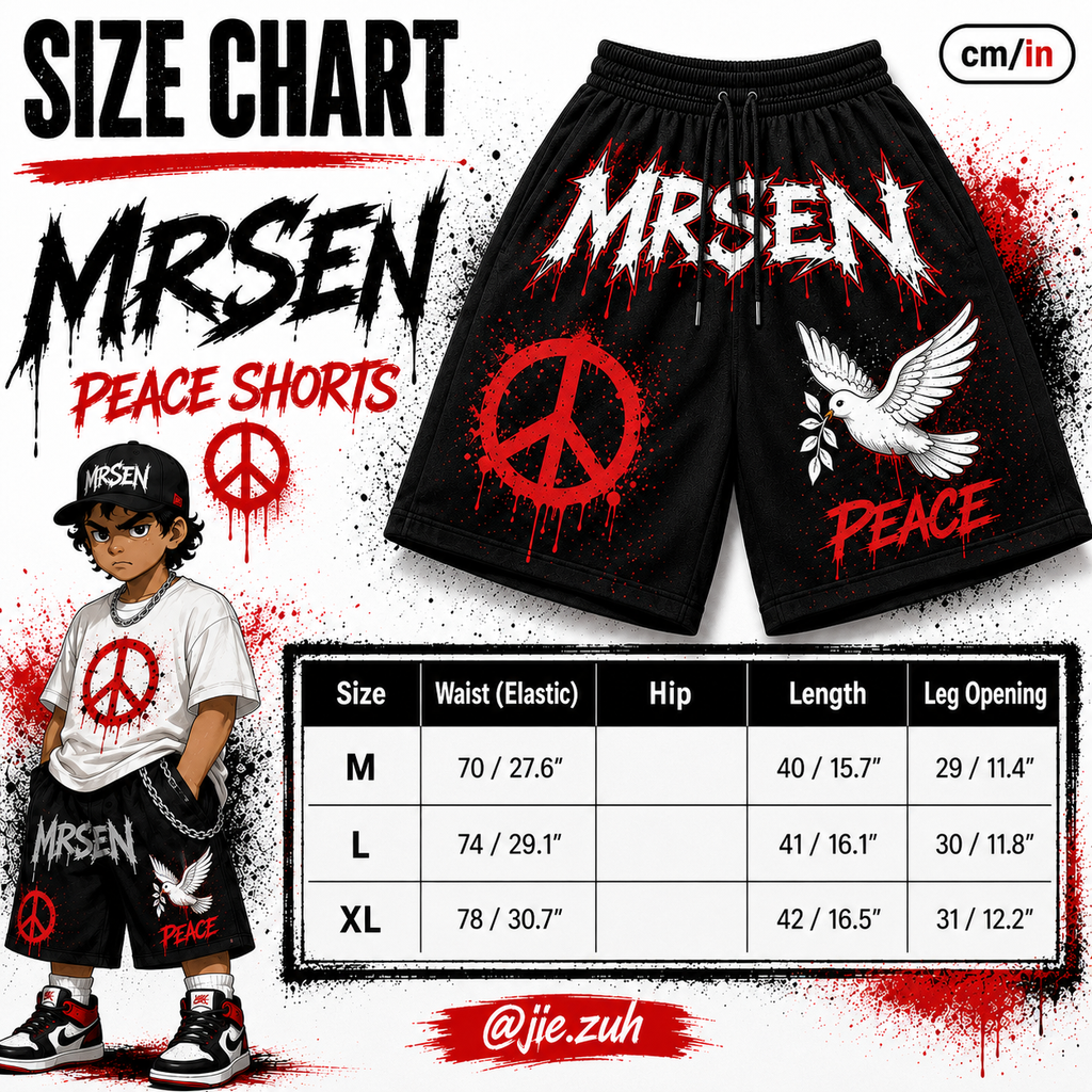 MRSEN Peace Shorts