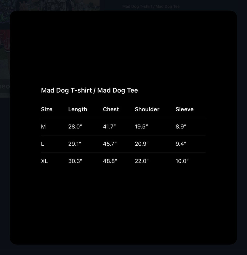 Mad Dog Tee