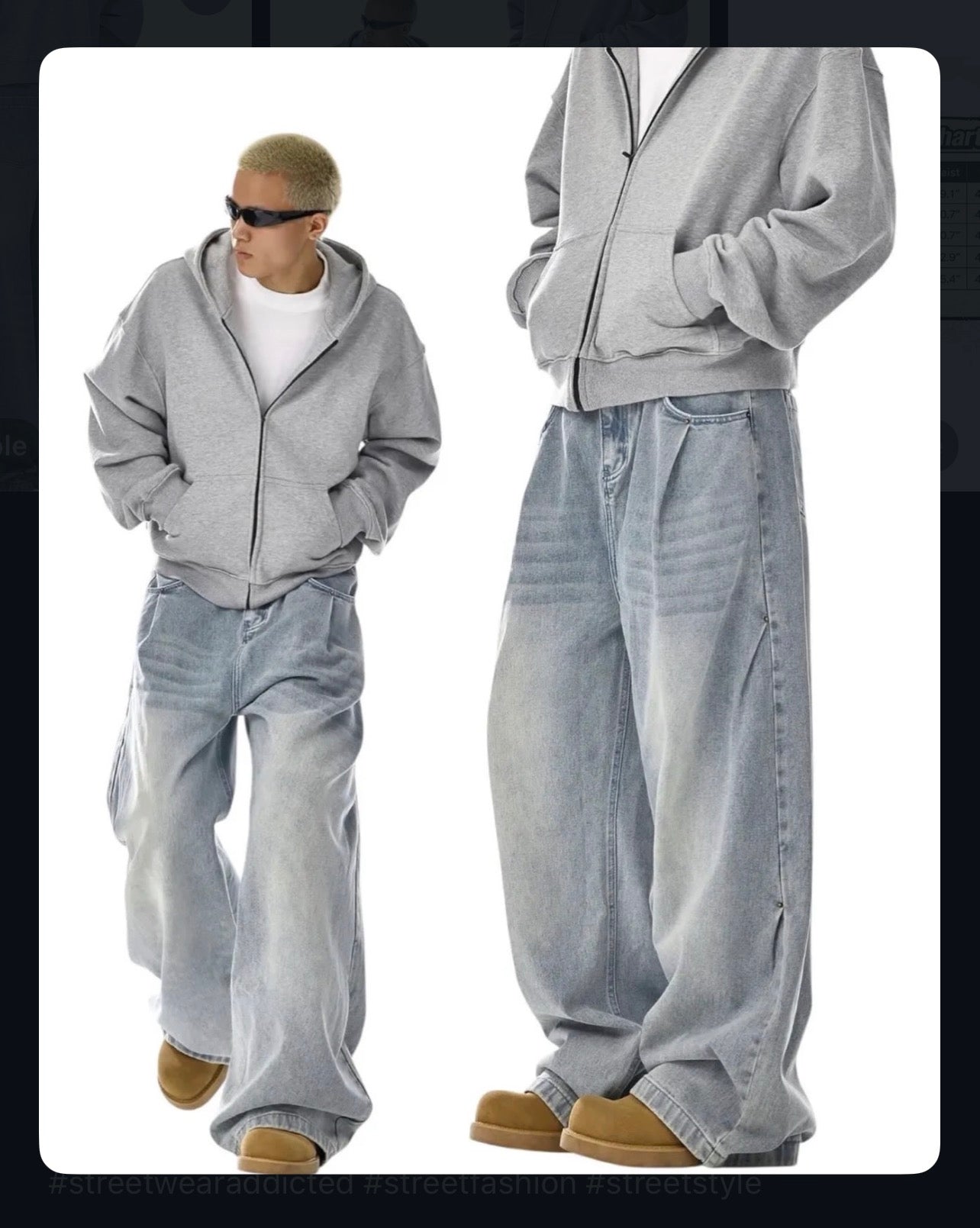 Baggy Jeans (Light Blue)