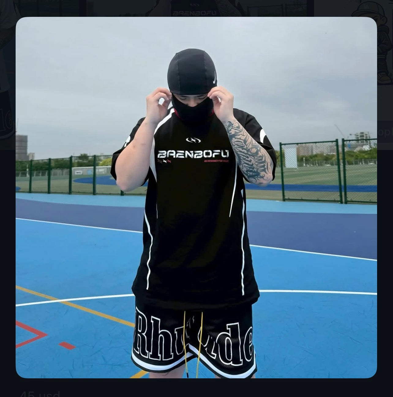 MADEGPSR American-Style Patterned Jersey Short Sleeve