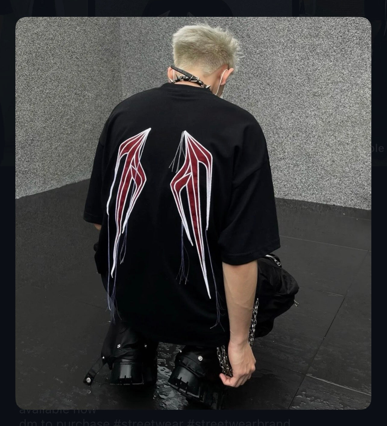 Fringe Angel Wings Tee