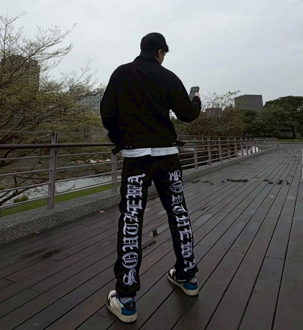 Gothic Embroidered Jeans