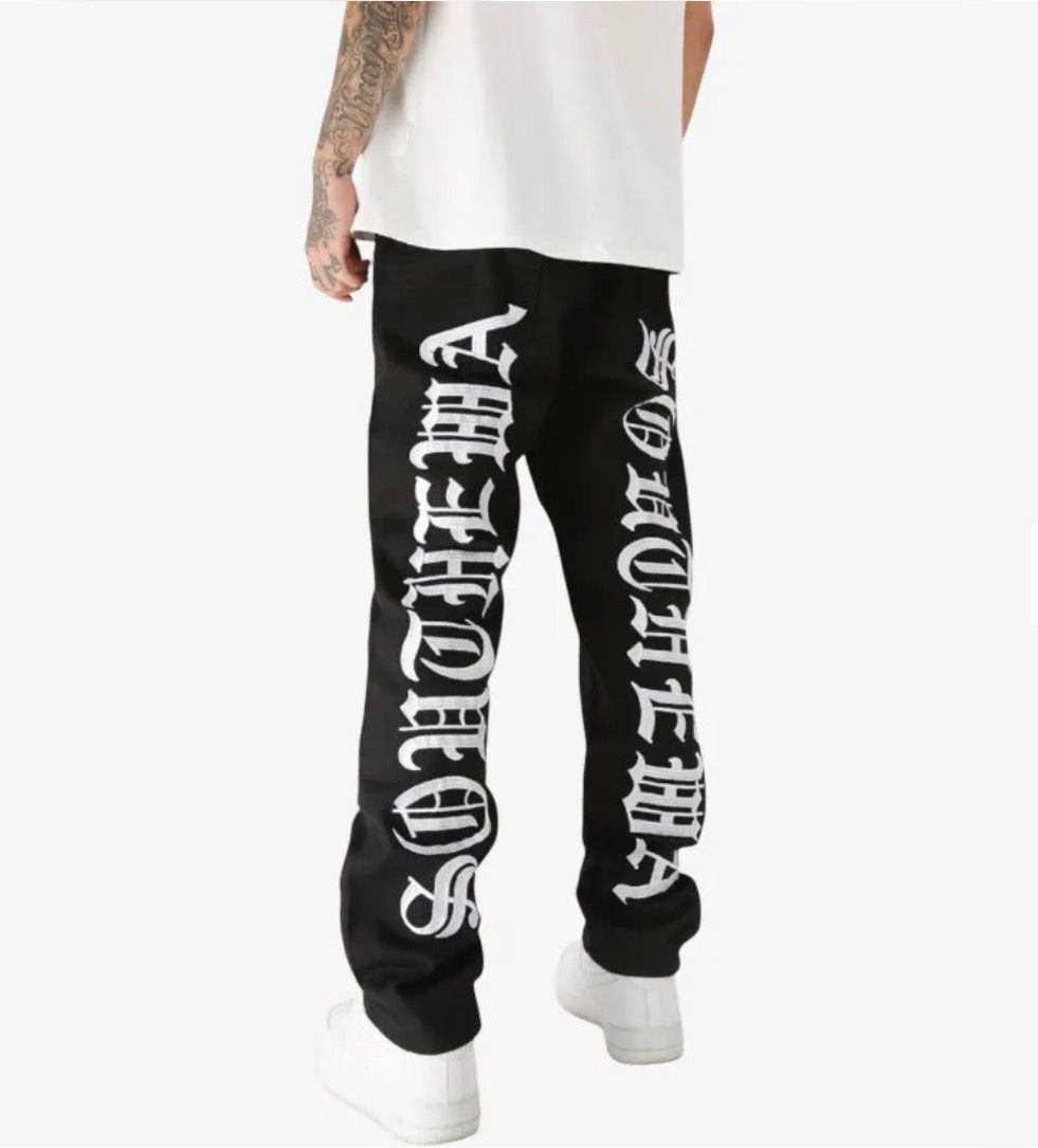 Gothic Embroidered Jeans